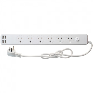 Jackson 6 Outlet Surge Protected Powerboard